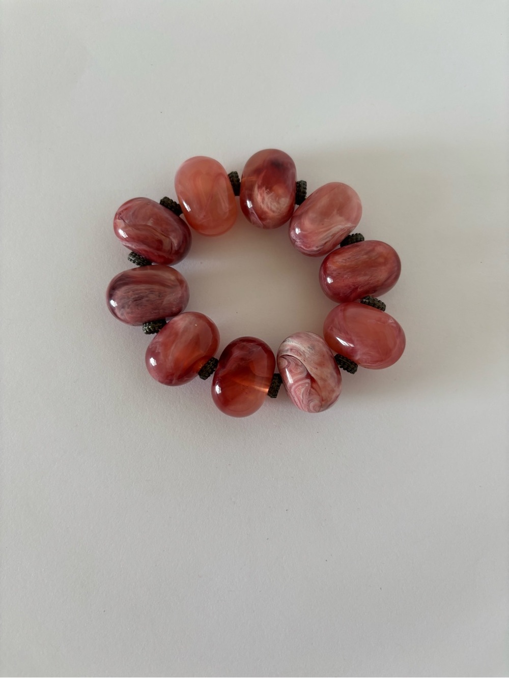 Chunky Enchanting Swirling Mermaid Siren Coastal Beachy Agate Bracelet